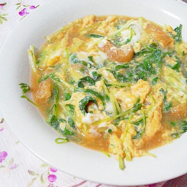 ささっと！簡単！水菜の卵とじ^ ^