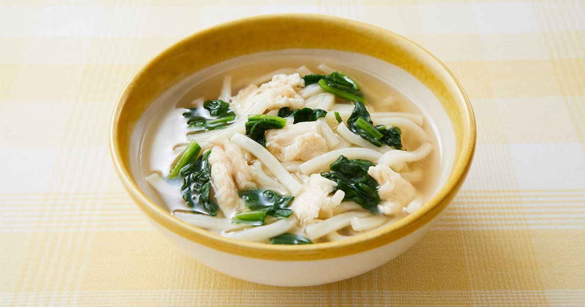 鶏ささみのとろとろうどん - おかずナビ