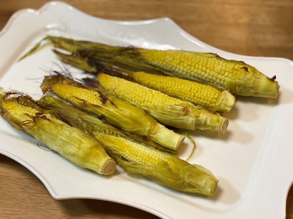 えびとヤングコーンの炒めもの