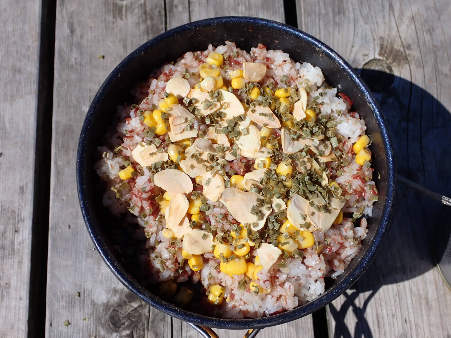 焼きおにぎりで！ガーリックライス