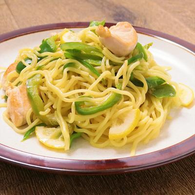 鶏もも肉のオイスターソース焼きそば