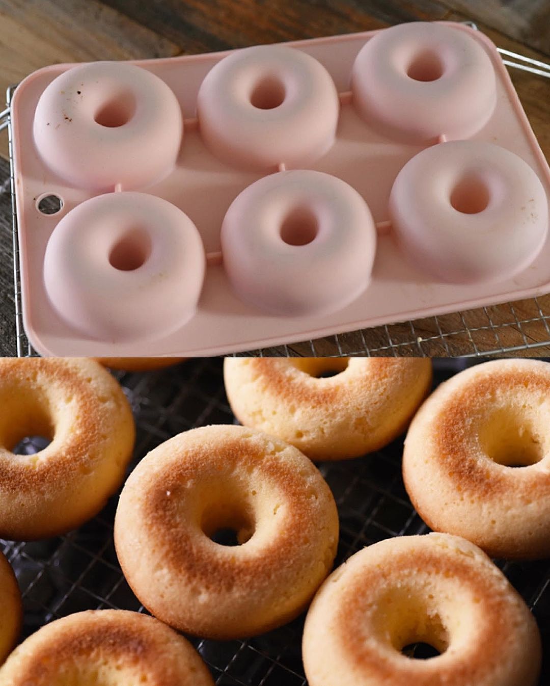 ⚠︎袋の空気はしっかり抜いてね☝🏻💥, ⁡,˗ˏˋ 生おからで ˎˊ˗, ＼おから焼きドーナツの作り方 , ⁡, ⁡ 幼児食レシピ,材料 シリコン型のドーナツ約10個分 , ⁡, ⚪︎小麦粉 100g, ⚪︎てんさい糖 30g 普通のお砂糖でも🙆🏻‍♀️ ,⚪︎ベーキングパウダー 5g, ⚪︎たまご １個, ⚪︎無塩バター 溶かしておく15g,