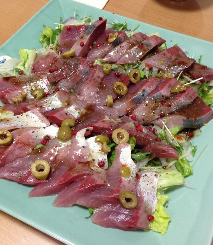 ハマチの漬け丼🐟 おまけにカルパッチョ