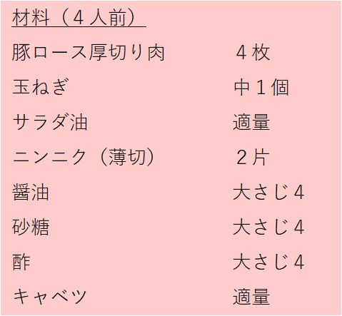 さっぱりトンテキ