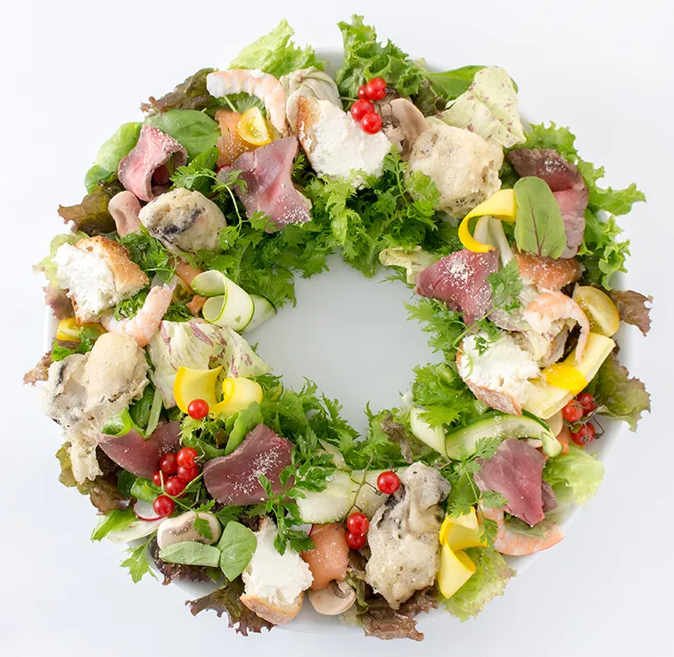 映え史上最も簡単サラダ なんちゃってシーザ