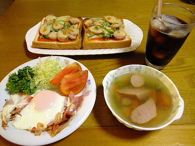 定番モーニングセット アスリートメシ1週間献立 火曜・朝