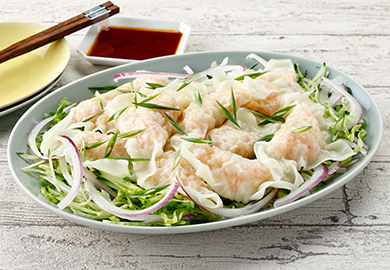 プリプリ簡単海老ワンタン麺