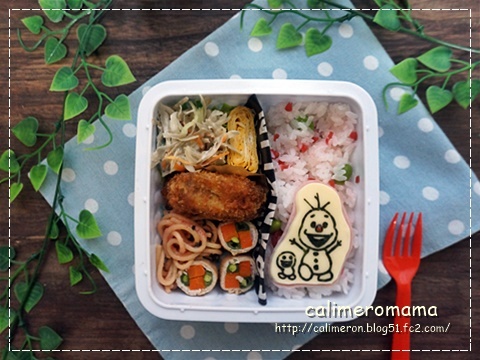 オラフがいるお弁当手料理にまごころ込めて♪素敵なレシピ紹介