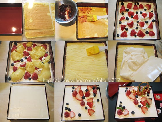 お正月にぴったりなケーキ作り💗