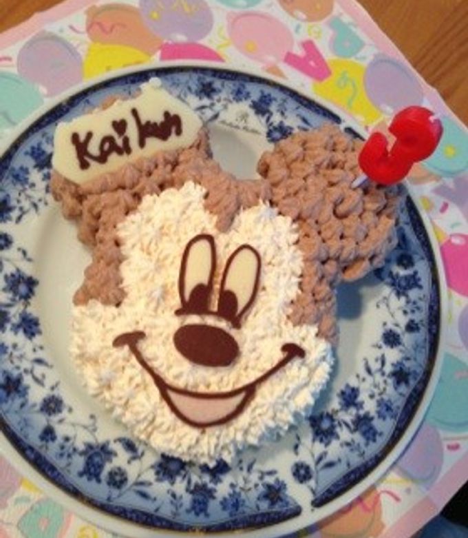 デコロール デコロールケーキプレーンロールケーキココアロールケーキディズニーつむつむミッキーマウスプレゼント 手作りケーキ手作りお菓子 homemade