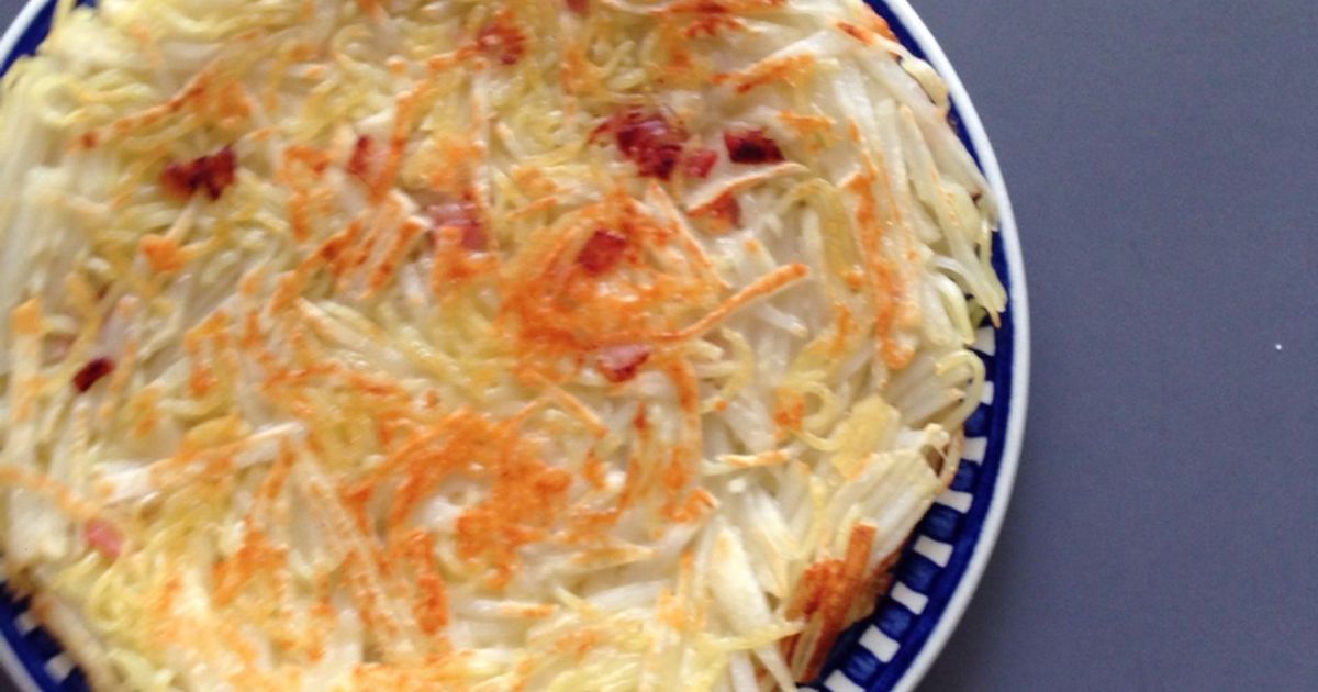 焼きそば麺とジャガイモdeガレット