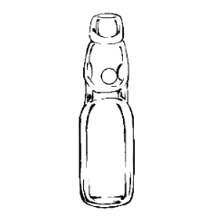 ラムネ瓶イラスト
