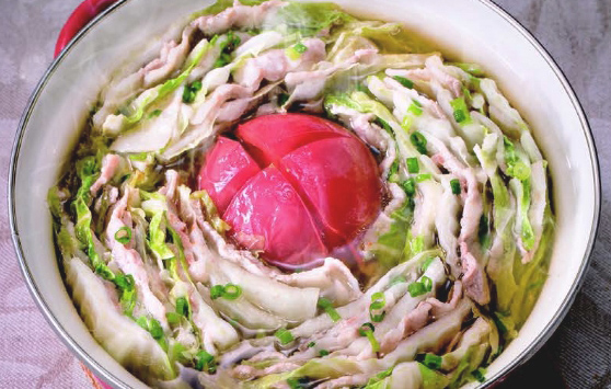 だし香る豚バラと白菜の重ね鍋