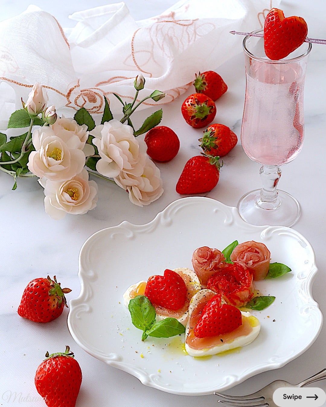 生ハムといちごのカプレーゼレシピ紹介伊藤ハム