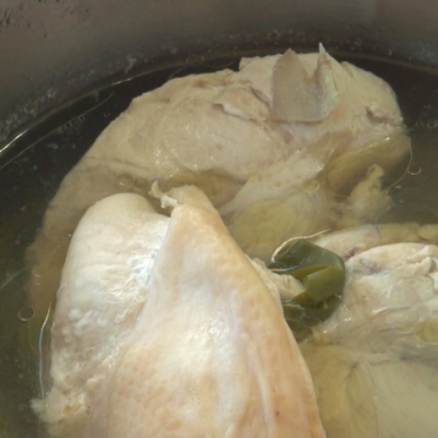 ゆで鶏四川風仕立て