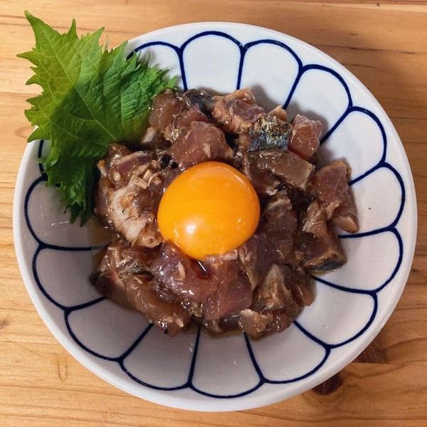 フライパンで焼く、かつおのたたき