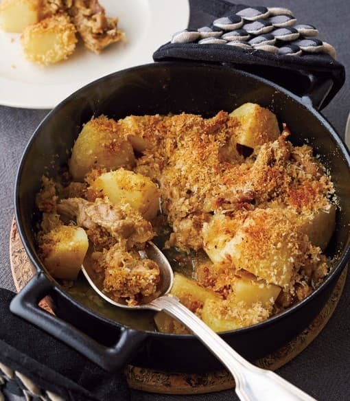 じゃがいものミートチーズ焼き