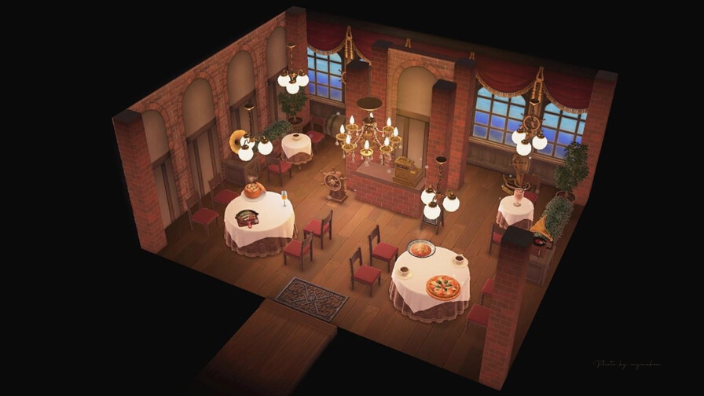 あつ森 一流シェフの料理が味わえるレストラン 別荘作り047 あつまれどうぶつの森ハッピーホームパラダイス- YouTube