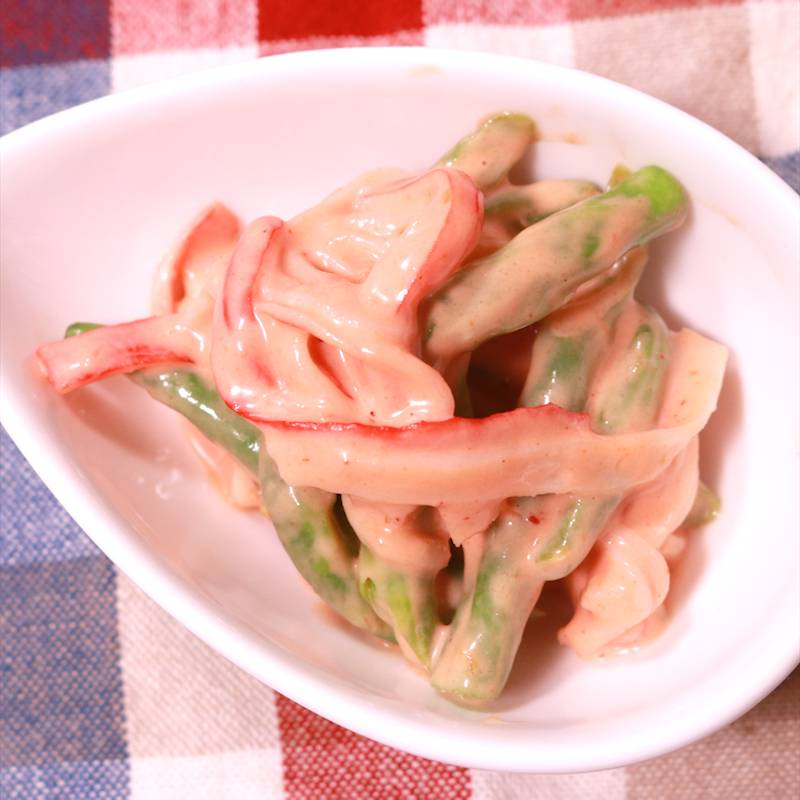 レンジで簡単 いんげんの下ごしらえ