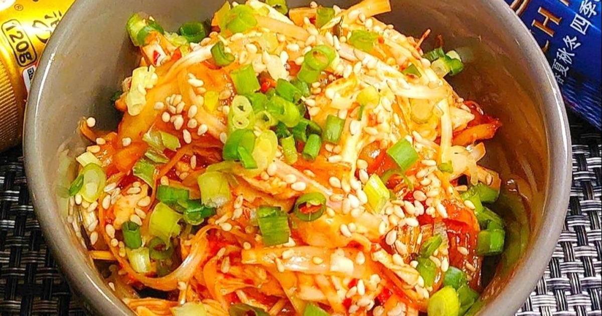 鶏ささみときゅうりのキムチ和え料理研究家ゆかりのおうちで簡単レシピYukari's Kitchenさんのレシピ書き起こし