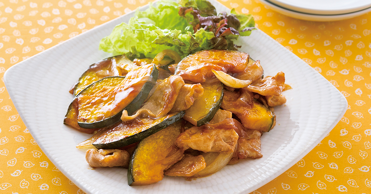 豚肉とかぼちゃの照り焼き