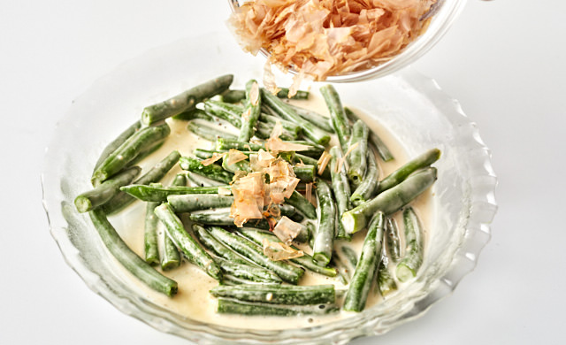 レンジで簡単!いんげんのごま和え