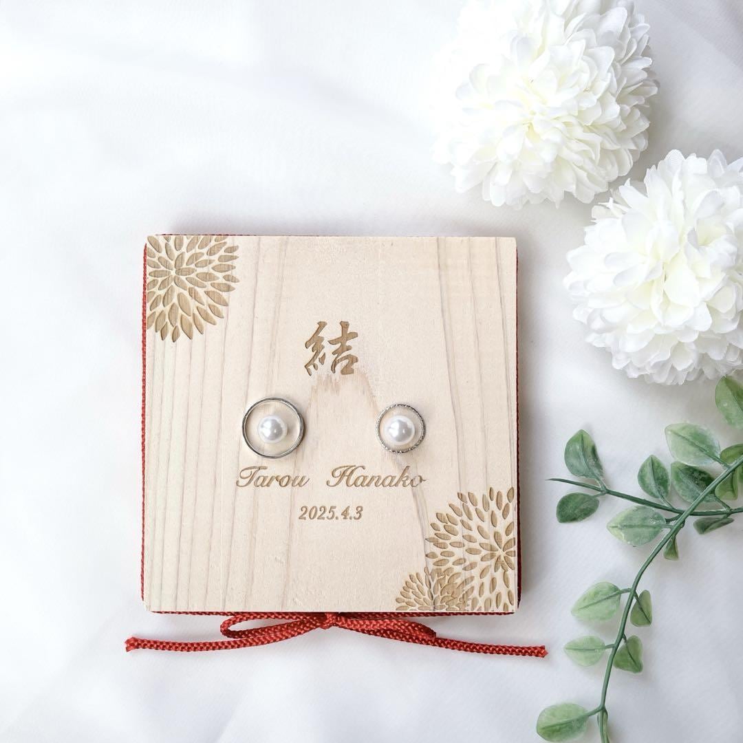 伝統的な和装でもおしゃれにふたりらしく！「和風リングピロー」14選