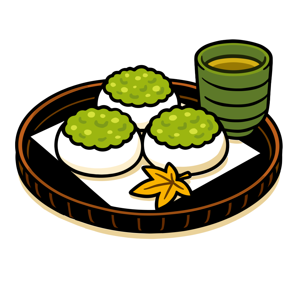 ずんだ餅・郷土料理・宮城県・モノクロのイラスト素材106565608- PIXTA
