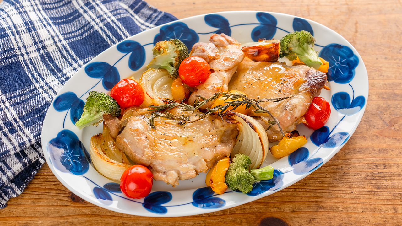 ローストチキン オーブン調理無農薬・有機野菜・無添加食材レシピ