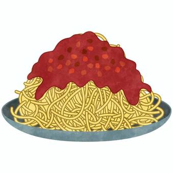 ミートソーススパゲティ無料イラスト素材素材ラボ