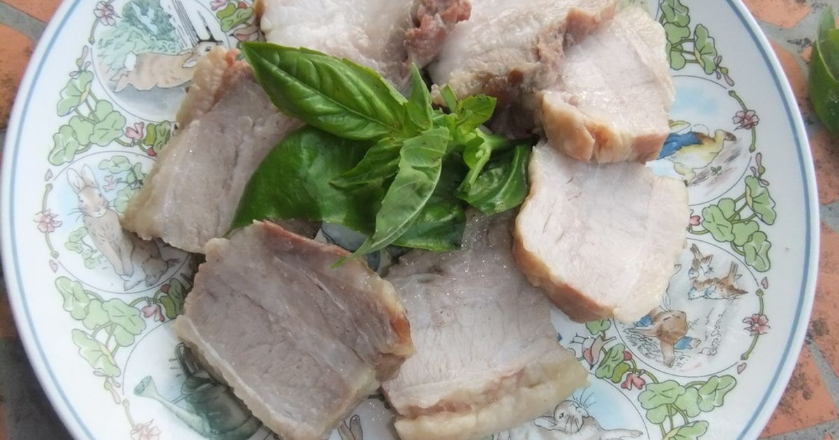 豚バラブロック焼き豚簡単漬け込みオーブン