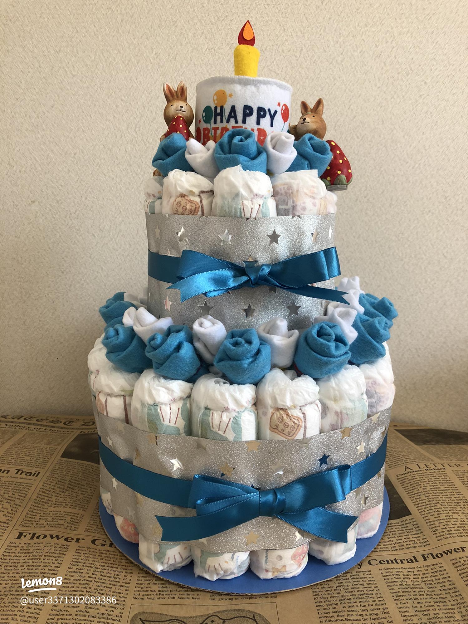 友人の出産祝いにオススメ・簡単手作りオムツバスケットOkaeri