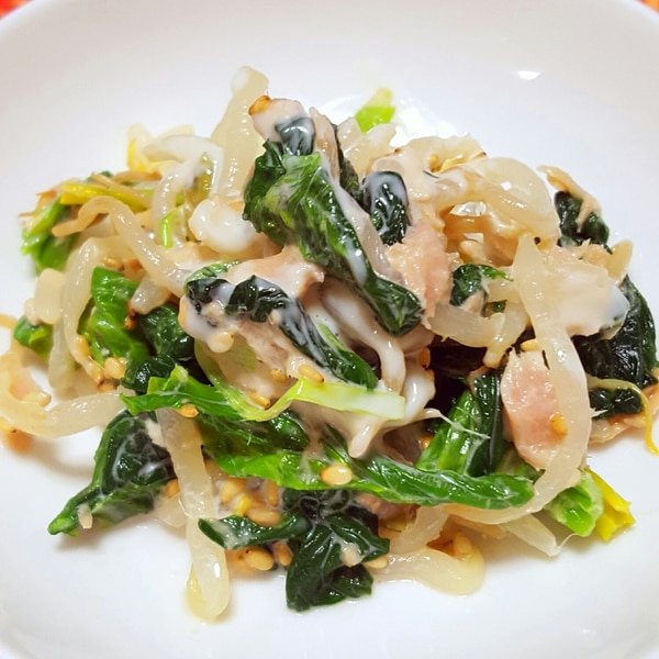 鉄分補給！ほうれん草とツナコーンのサラダ