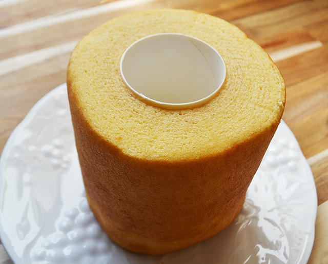 バームクーヘンで簡単！ぶどうのケーキ