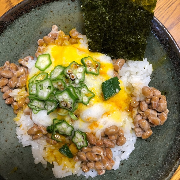 ☆とろろ納豆おくらdeネバネバ3色丼☆ by みすけちゃんクックパッド簡単おいしいみんなのレシピが392万品