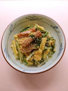 リメイク！白菜と水菜の卵とじ