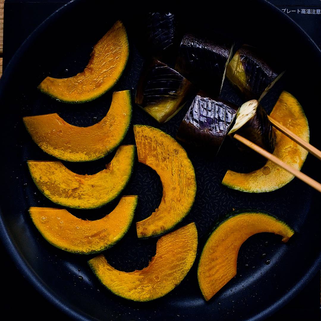 なすとかぼちゃの焼きびたしDM三井製糖株式会社