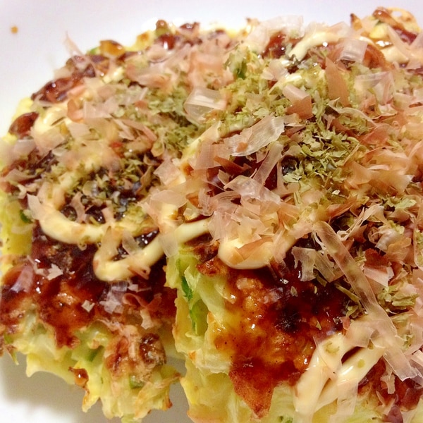 お豆腐でふわふわ♡幸せのヘルシーお好み焼き ダイエット