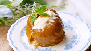 オーブントースターで焼きリンゴ