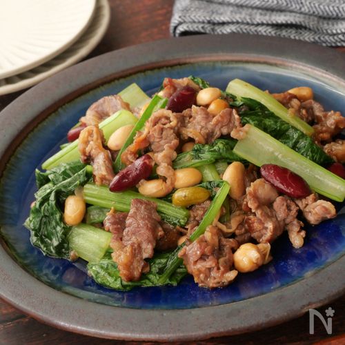 ご飯がススム 鶏むね肉とシャキシャキ小松菜のスタミナ炒め