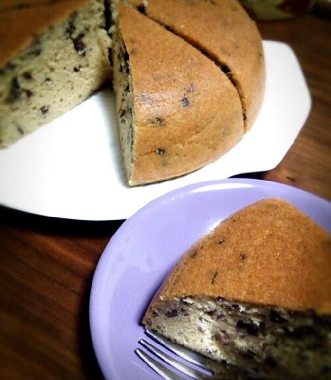 つぶあん入りベイクドバナナチーズケーキ