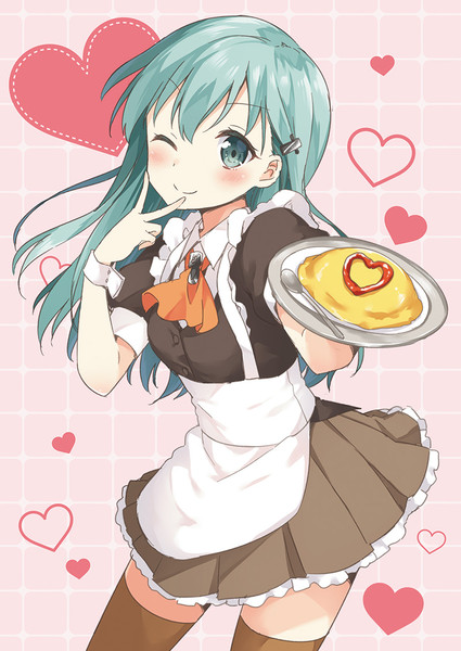 フリーイラストケチャップがかかったオムライスパブリックドメインQ：著作権フリー画像素材集