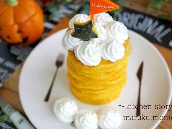 HMで簡単！「かぼちゃプリンケーキ」混ぜて焼くだけ♡濃厚なかぼちゃプリン - YouTube