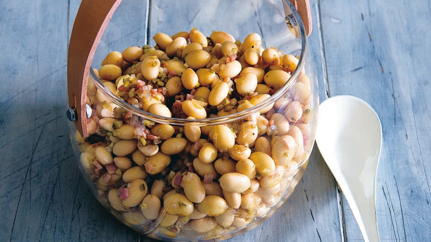 ミニトマトと豆のマリネ