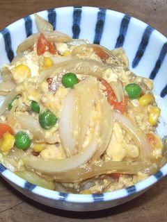 親子丼：うどんスープの素レシピ：寿がきやオリジナルレシピ集：寿がきや食品株式会社