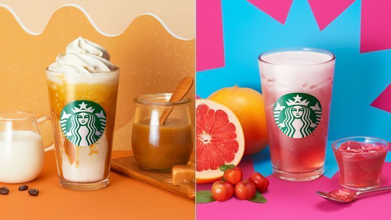 スタバ 「ピンク フルーツ チアアップ」と「えびアボカド サラダラップ」を頂いてきました！！！りぜし