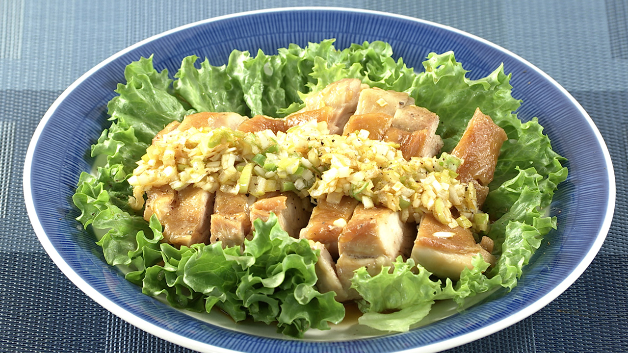 レンジで鶏のネギ酢だれ 公式 DAIGOも台所～きょうの献立 何にする？～朝日放送テレビ