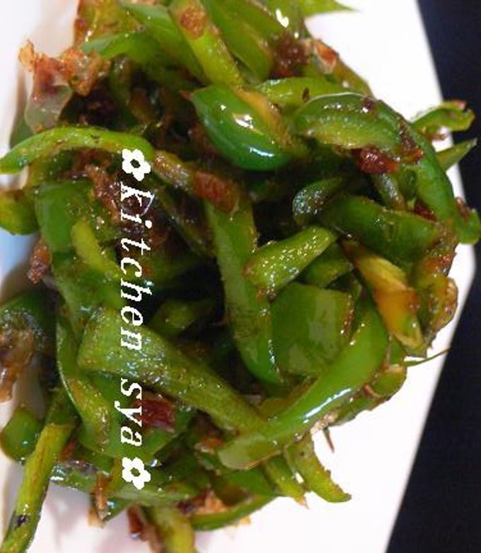 作り置きレシピ ピーマンの鰹節和え