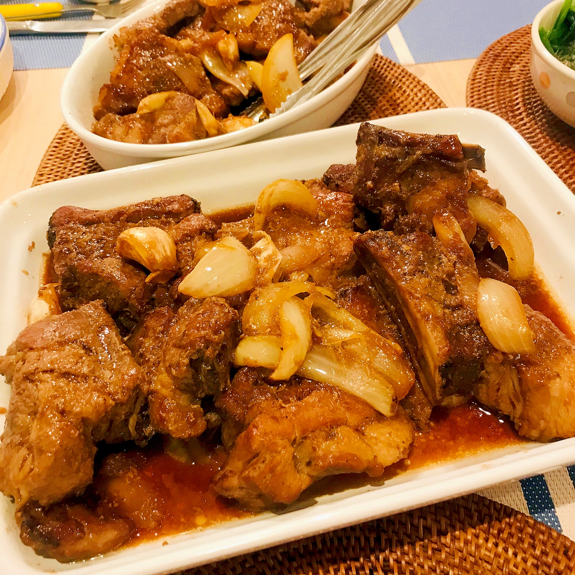 アウトドア☆豚肉切り落としでヨシダBBQソース焼き