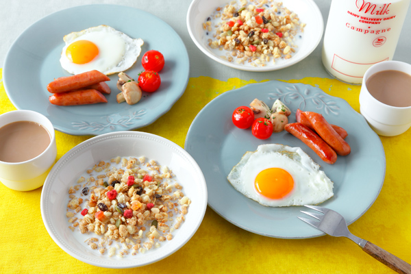 カラダ想いごはん 『今年1年を健康に過ごす簡単朝食レシピ』まぜご飯おむすび2つ・モズクと卵のみそ汁リビング広島Web